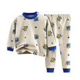 thumbnail image 3 of Ahuyic Toddler Kids Casual Fashion Outfits, Autumns And Winter Solid Color Top And Pants Set For Kids, Summer And Autumns Fall Set Men's And Women's Printing Two Piece Set Sleepwear Set, 3 of 4