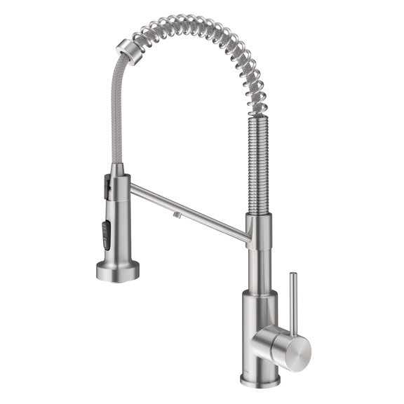 KRAUS Bolden 2-in-1 Commercial Style Pull Down Single Handle Water Filter Kitchen Faucet for Reverse Osmosis or Water Filtration System in Spot-Free Stainless Steel