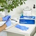 thumbnail image 4 of CareStock Blue Nitrile Exam Gloves - Ultra-Strong with Slip-Resistant Textured Grip - Disposable Powder-Free Medical Gloves for Cooking & Healthcare, X-Large, 180 Count, 1 Box, 4 of 10