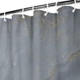 thumbnail image 3 of Gray Gold Marble Pattern Shower Curtain 36"x72" ,Bathroom Decorative Shower Curtains Set with 12 Hooks,Modern Waterproof Washable Shower Curtain, 3 of 6