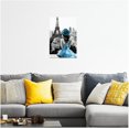 thumbnail image 3 of ZHONGYUTONG Eiffel Tower Wall Art Paris Canvas Prints Girls Room Wall Decor Black and White Painting Women Pictures for Bedroom Girly Apartment Dorm Decor Framed (28.00" x 42.00"), 3 of 4