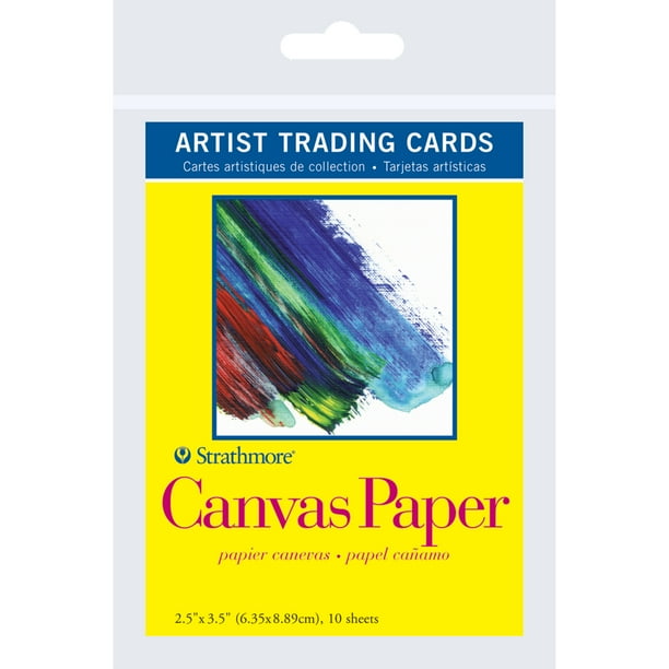 Strathmore Artist Trading Card Pack, Canvas Paper, 10 Sheets Walmart
