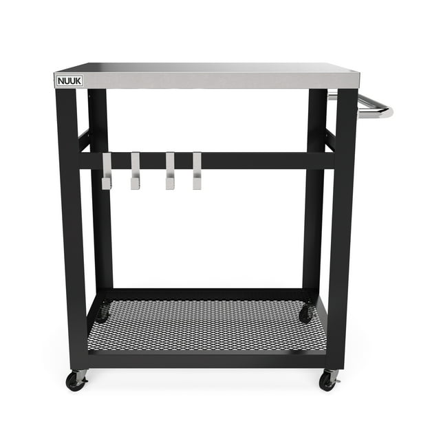 Nuuk 30in Portable Bbq Grill Table And Outdoor Prep Cart Com Nuuk 30in Portable Bbq Grill Table And, Prep Table For Outdoor Grill