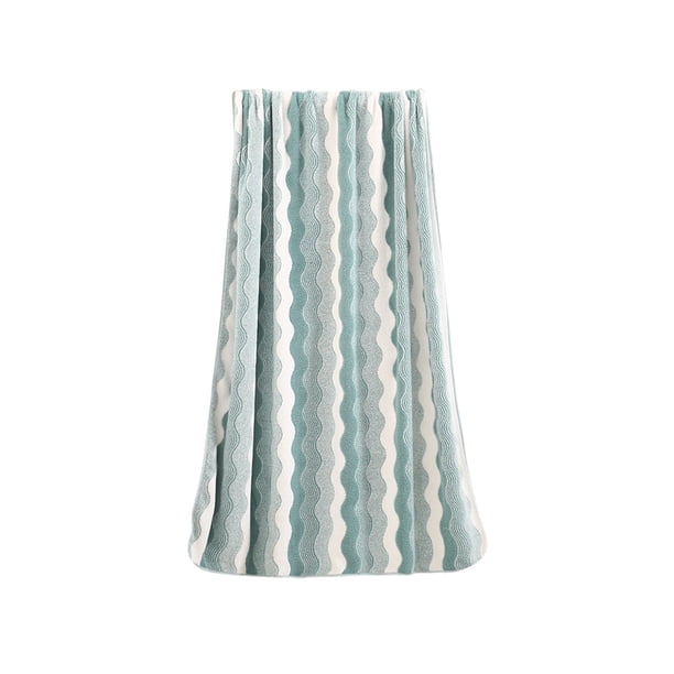 Toallas de Cara para Lavar la Cara, Rayas Coral Fleece Toalla 75x35cm para Bañar Y Secar el Pelo, Suaves Absorbentes Toallas de Cara para las Mujeres
