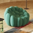 thumbnail image 5 of bokifol 48.43"Cloud Sofa,Modern loveseat Sofa Couch with 3D Honeycomb Shape Knit Fabric Sofa,Comfy Couches for Small Space,Bedroom,Apartment(Green), 5 of 8