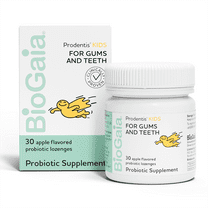 BioGaia Oral Health Probiotic for Kids | For Healthy Gums & Teeth | Common Dental Problem Defense | Apple