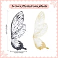 thumbnail image 2 of 40 hojas de papel de regalo con mariposas, impermeable, para ramos de flores, paquete grande de OPP transparente., 2 of 7