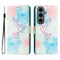 thumbnail image 2 of TECH CIRCLE for Samsung Galaxy S22 Case 6.1" (2022 Release), Cute Cartoon Flip Wallet Case with Lanyard, Built-in Card Slots & Stand Function, Portable Lightweight Slim Folio Cover, Red Hearts, 2 of 3