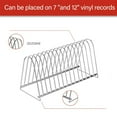 thumbnail image 7 of lanema Vinyls Record Display Rack Metal Stand for 7 and 12 inches Albums with 15 Slots for Music Lovers and Home Organization, 7 of 7