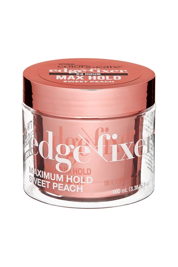 Maximum Hold Edge Fixer Hair Styling Gel, Sweet Peach, 3.38 fl oz