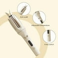 thumbnail image 6 of Hair Curler, Double Ceramic Curling Irons with 1.5" Rotating Barrel, 4 Temps & Timer, 6 of 8