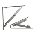 thumbnail image 2 of Rok Hardware Folding Shelf Bracket, 8" x 8", Medium Duty, Gray, 2 of 3