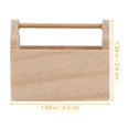 thumbnail image 2 of Minkissy 2Pcs Small Tool Chest Miniature Tool Box Chocolate Wooden For Mini House Layout Design Hobbyists, 2 of 5