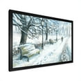 thumbnail image 2 of Designart Winter Park At Christmas Traditional Framed Wall Art, 2 of 4