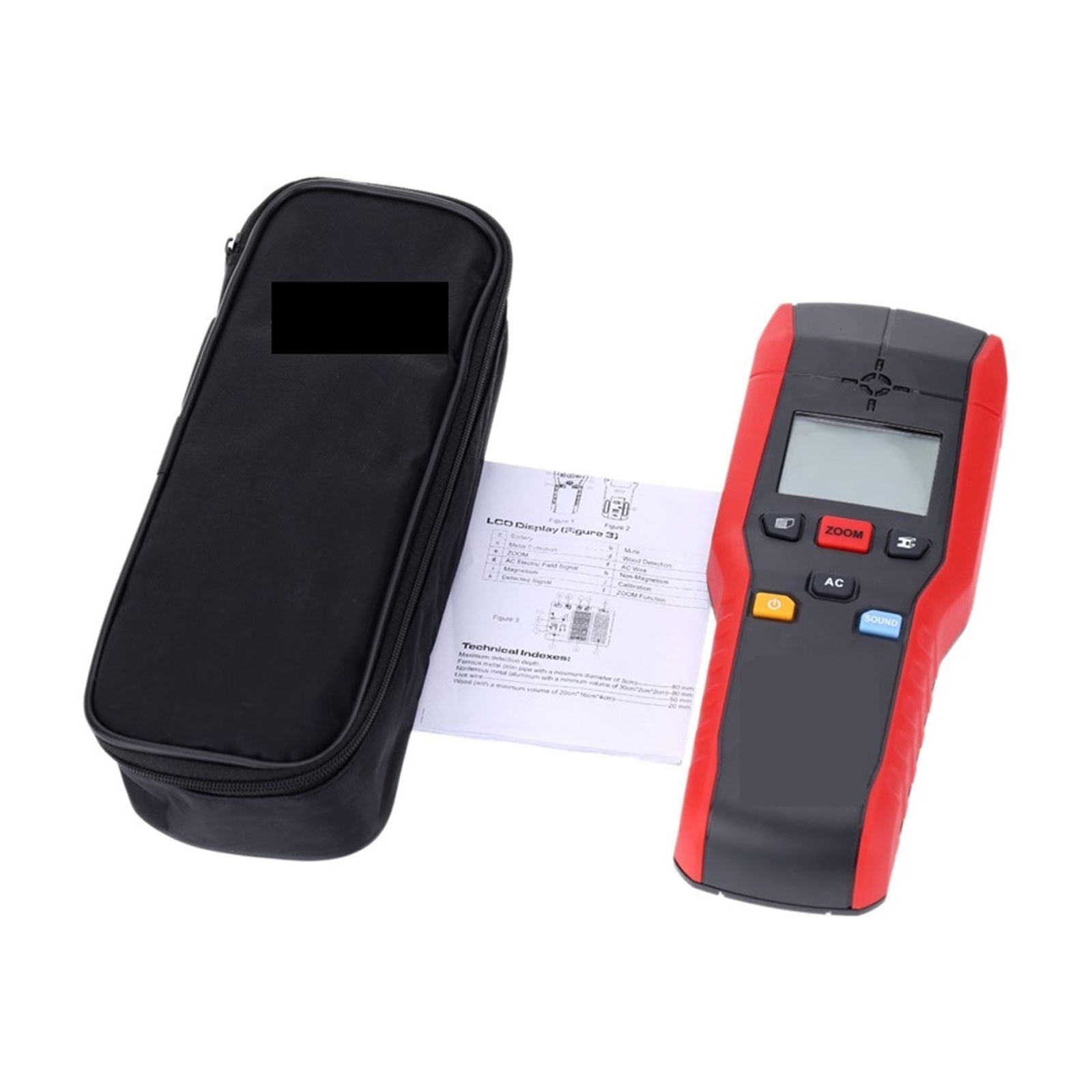 Wall Scanner Metal Detector Find Metal Wood Studs AC Voltage Live Wire Detect Electric Box Finder Buzze LED Flash ,Portable