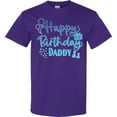 thumbnail image 3 of Inktastic Blue Happy Birthday Daddy T-Shirt, 3 of 5