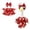 A004- Color D, variant on Porch Goose Outfit, 23 Inch Large Porch Goose Dress Snowman Print Set Christmas Fabric Outfits with Matching Bows for Holiday Lawn Decor, 2 Pack
