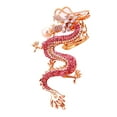 thumbnail image 1 of Dragon Rhinestone Keychain Car Keyring Purse Bag Pendant Decoration Hanging Keychain Accessory Creative Gift (Random Color), 1 of 8