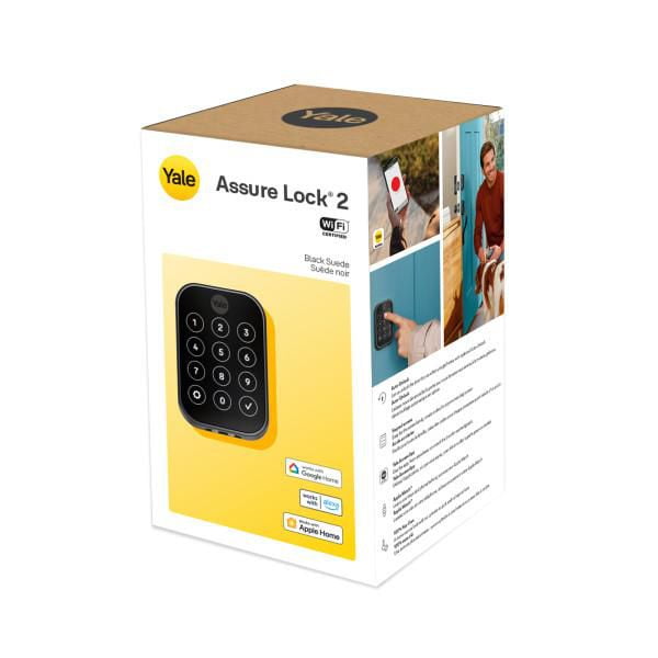YALE ASSURE LOCK 2 KEY-FREE AVEC WI-FI BLACK SUEDE