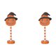 thumbnail image 2 of LED Nocturna Dibujos Halloween Adorno para (sombrero Calabaza) 2 Uds., 2 of 5