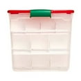 thumbnail image 3 of Open Box HOMZ 31 Qt Holiday Plastic Container w/ Latching Handles (4 Pack), 3 of 6