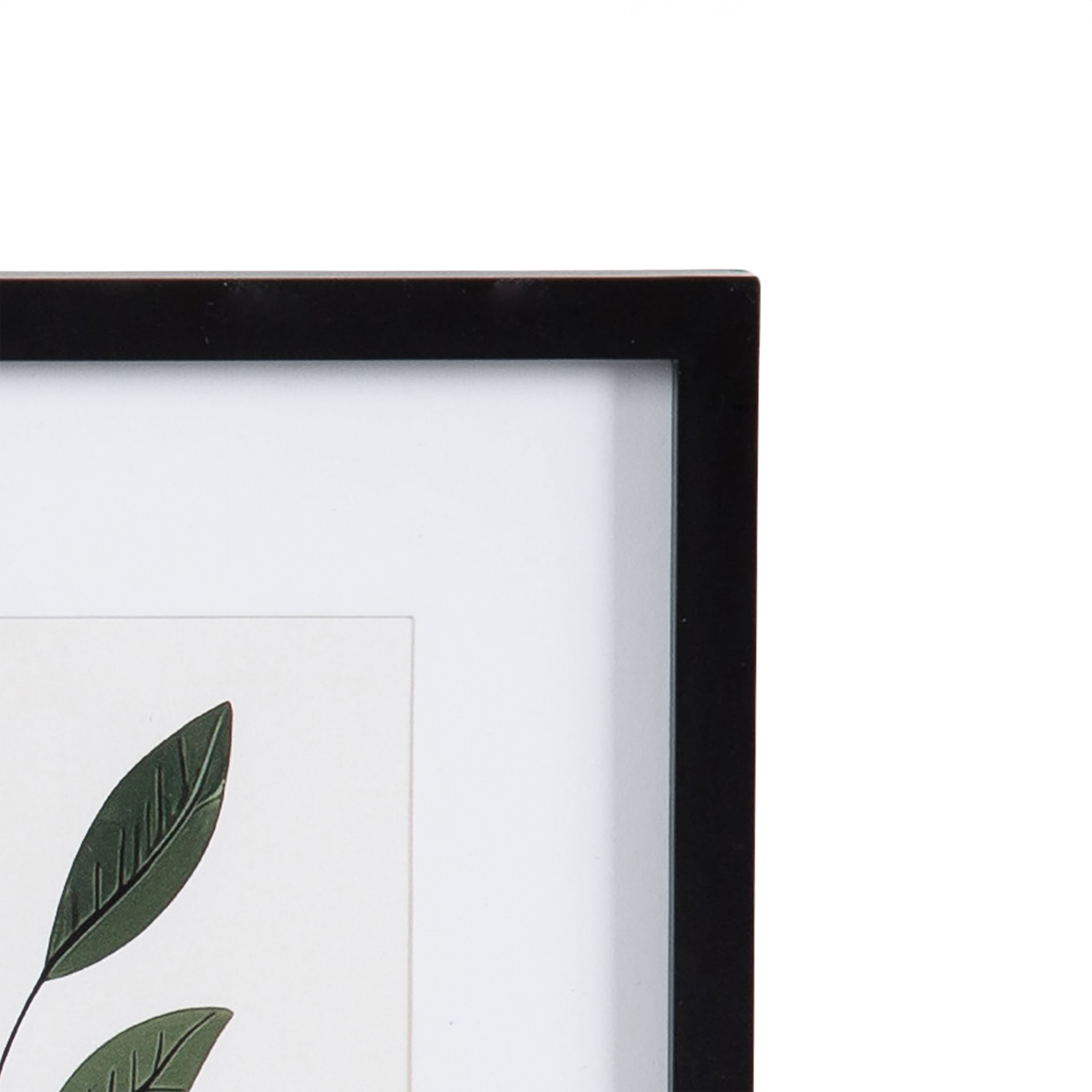 DesignOvation 6x8 Matted for 4x6 Linear Black Decorative Tabletop Picture Frame