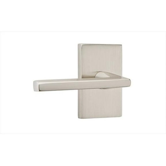 Emtek C5210HLOUS15 Helios Lever Privacy with Square Rose & CF Mechanism, Satin Nickel