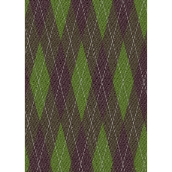 Ahgly Company Indoor Rectangle Patterned Mid Gray Novelty Area Rugs, 7' x 10'