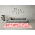 thumbnail image 3 of Ahgly Company Machine Washable Indoor Rectangle Abstract Red Modern Area Rugs, 3' x 5', 3 of 4