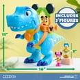 thumbnail image 4 of Disney Junior Mickey Mouse Roarin' Safari Dino, 4-piece Figures and Playset, Dinosaur, Multi-color, Kids Toys for Ages 3 up, 4 of 7