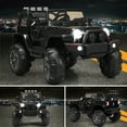 thumbnail image 2 of Costway 12V Kids Ride On Truck Car w/ Remote Control MP3 Music LED Lights Black, 2 of 10