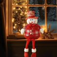 thumbnail image 1 of Fiudx Muñecos Navideños Sentados, Papá Noel y Muñeco de Nieve Tejidos, Adornos Navideños de Tela, Decoración Festiva para El Hogar, Ambiente Acogedor, Perfectos para La Temporada Navideña, Tamaño 60, 1 of 6