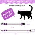 thumbnail image 2 of Mumup 4 Pieces Rhinestones Cat Collars Breakaway Cat Collar with Bell Bling Pet Accessories with Soft Velvet, 2 of 7