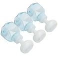 thumbnail image 4 of Botella de espuma de flor PETG, 3 uds., 300ml, bomba para Mousse, cosméticos para lavar a mano, subpaquete, botella brillante de flor azul transparente, 4 of 8