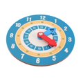 thumbnail image 2 of Chok Wooden Teaching Clock Math Learning Teaching Clock Kids Learning Time Clock, 2 of 11