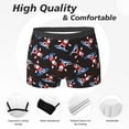 thumbnail image 2 of Men's Boxer Briefs, Surfing Santa Soft Comfy Mens Underwear Boxer Briefs Breathable With Widen Waist, 2 of 7