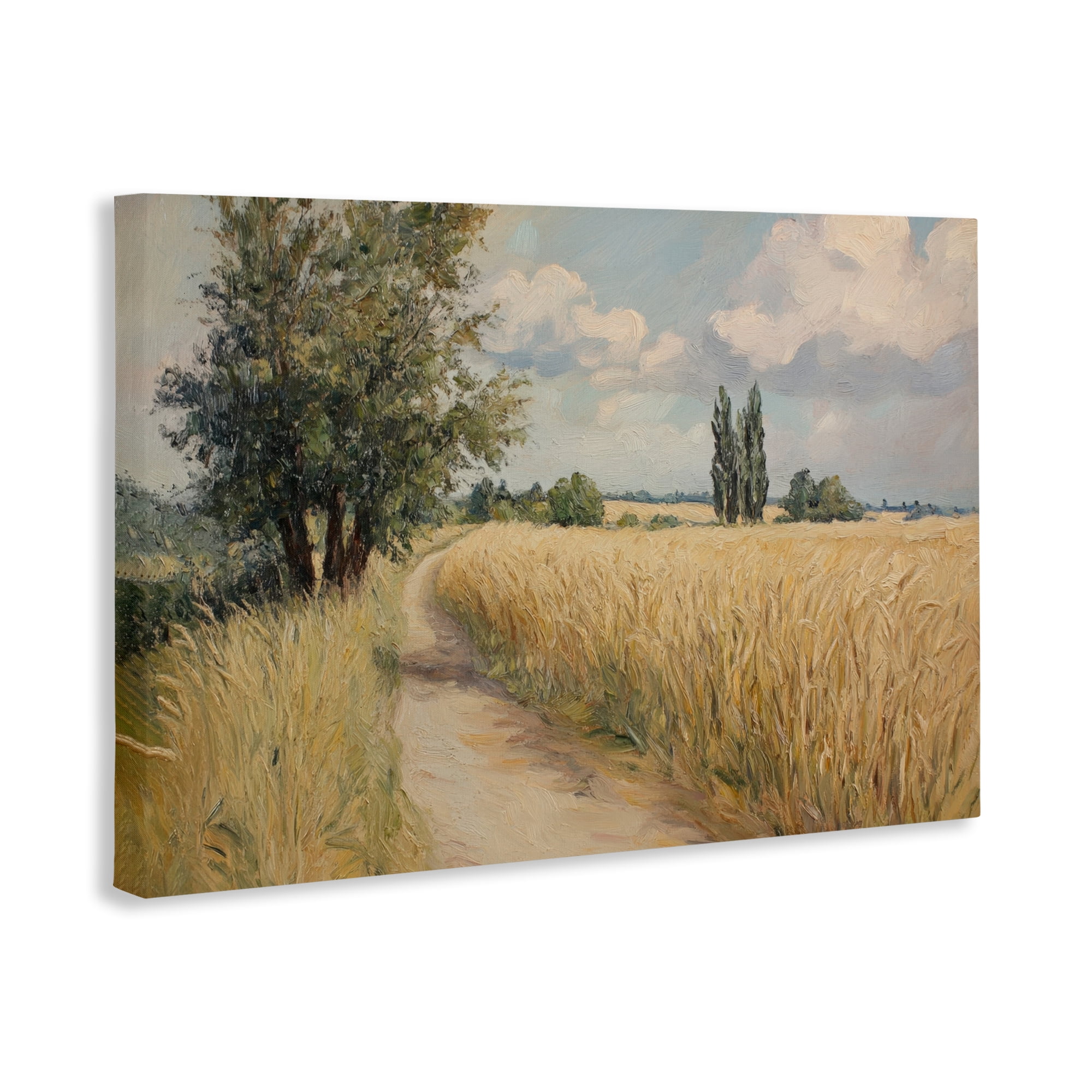 Stupell Industries Quiet Path Through Wheat Canvas Wall Art, design by Petal Prints Design