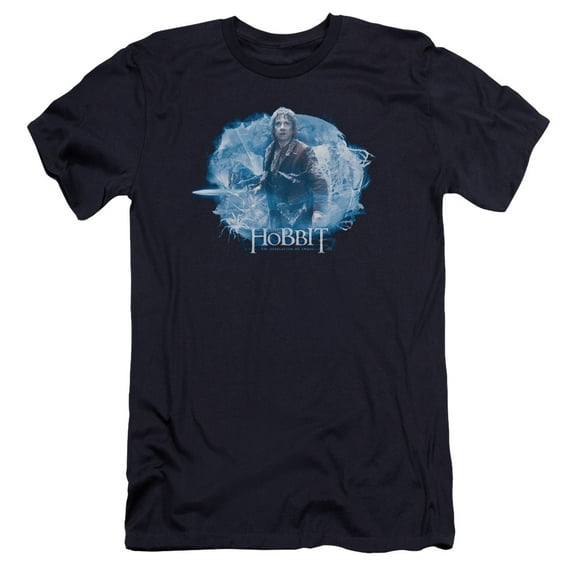 Hobbit Tangled Web Premium Canvas Adult Slim Fit 30/1 T-Shirt Navy