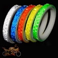 thumbnail image 1 of Pegatinas de advertencia reflectantes de seguridad de 5 uds., rollo de pegatina reflectante para llanta de bicicleta al aire libre impermeable, 1 of 6