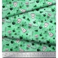 thumbnail image 2 of Soimoi Polyester Crepe Fabric Hot Coffee Beverages Print Fabric by Yard 42 Inch Wide, 2 of 3