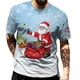 thumbnail image 1 of Camisetas navideñas con estampado 3d divertido de Papá Noel, camisetas de gran tamaño, camisetas para hombre, camisas informales de vacaciones de verano con cuello redondo, ropa Harajuku para hombre, 1 of 4