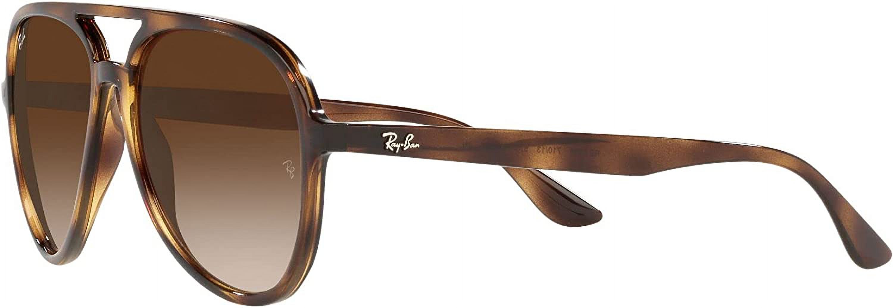 Ray-Ban RB4376 Aviator Sunglasses in Polished Havana Brown Gradient Ray-Ban Sunglasses RB4376 710 Polished Havana Brown Gradient  main image 4