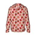 thumbnail image 3 of Daiia Strawberries UPF 50+ Sun Protection Hoodie Jacket Lightweight Long Sleeve Sun Shirt for Women Men with Pocket Hiking Outdoor-X-Large, 3 of 9