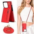 thumbnail image 2 of Giunmcul Holiday Gift Finder Crossbody Wallet Case-Credit Card Suitable for zipper mobile case Messenger phone leather case card case, 2 of 5