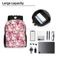 thumbnail image 6 of Gaeub Rose Rabbit Print Unisex Backpacks, College Bookbag,Daypack with Padded 15" Laptop Sleeve,for School, Work, and Travel, 6 of 8