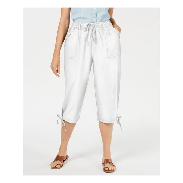 karen scott plus size drawstring pants