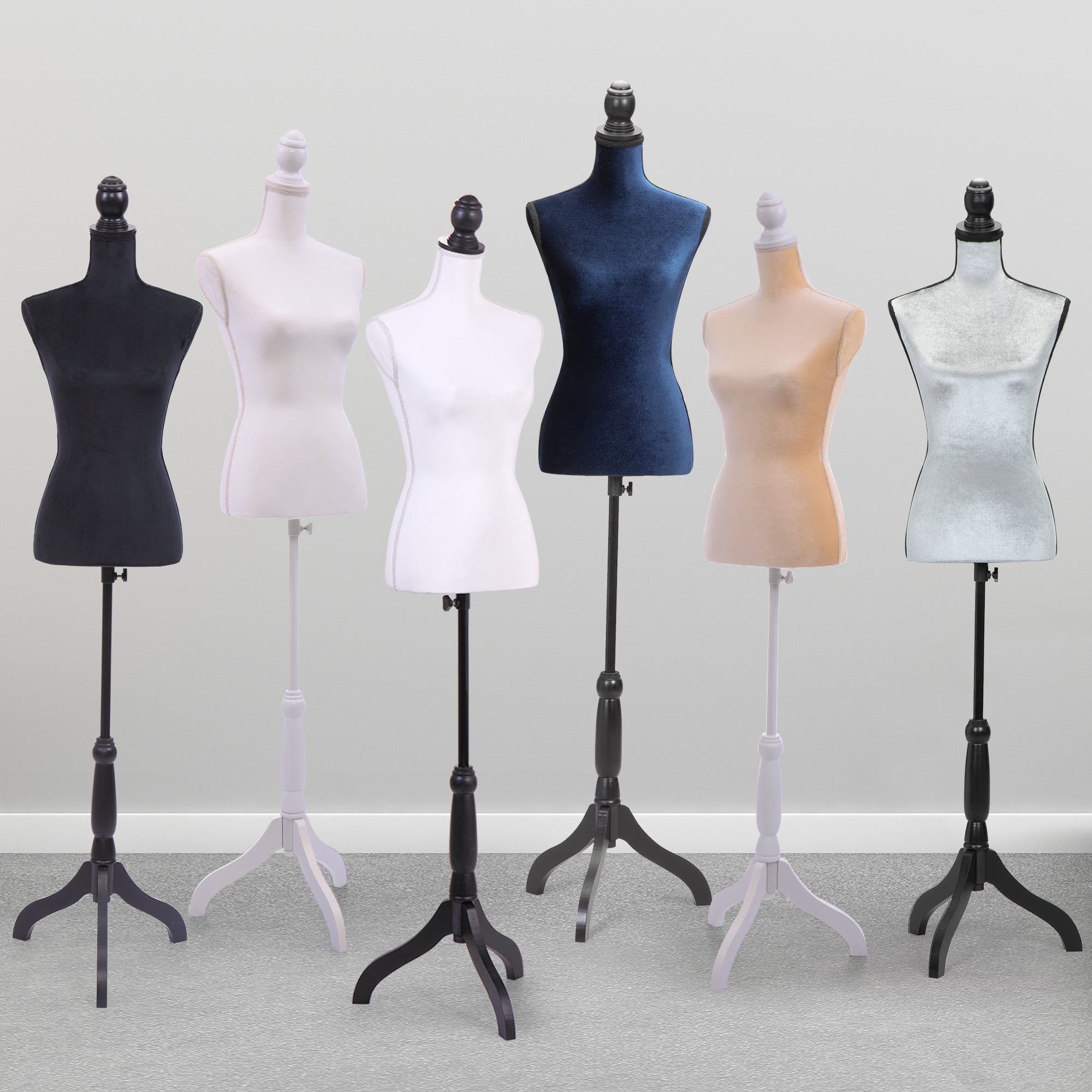Female Mannequin Dress Form Torso Tripod Stand Display 