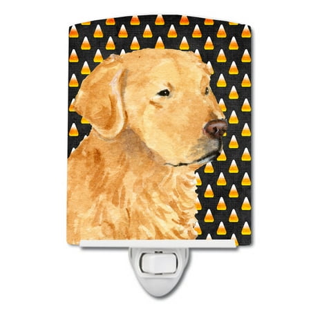 

Caroline s Treasures SS4269CNL Golden Retriever Candy Corn Halloween Portrait Ceramic Night Light 6x4x3 multicolor