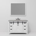 thumbnail image 4 of Lexora Home Marsyas 48" Quartz Top Single Vanity in White, 4 of 9