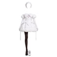 thumbnail image 4 of Halloween Costume Alien Stage Series Mizi & Sua Anime Cosplay Pink White Idol Dress Set,Halloween Role Play Outfit for Carnival Party,Size M, 4 of 9